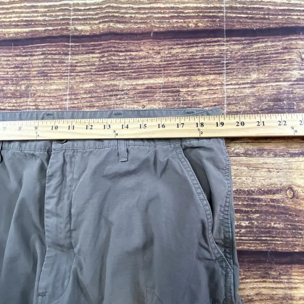 Levi Strauss Gray Cargo Shorts Mens 38 Utility Outdoor Ripstop Pockets